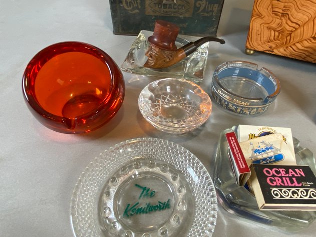 Image for Collection of Vintage Tobacco Tins, Wooden Box, Pipe Accessories & Smoking Collectibles