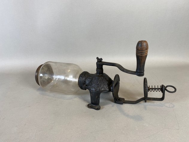 Image for Antique Arcade Crystal Wall-Mounted Coffee Grinder