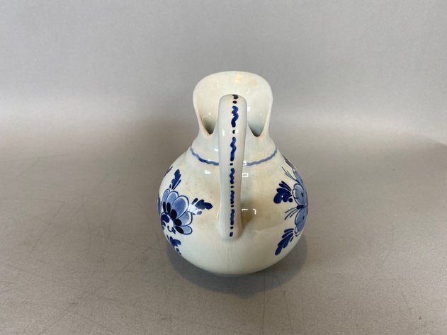 Image for Collection of Antique Blue & White Bowls, Cups & Saucer, Pitchers & More Including Delft, Flow Blue & Blue Willow