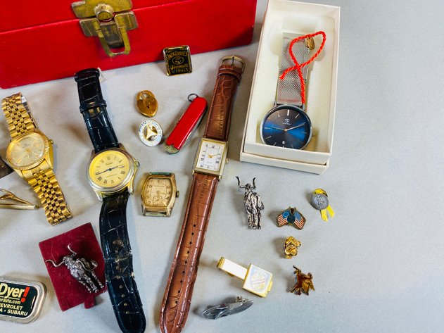 Image for Vintage Men's Watches, Pins & Cufflinks