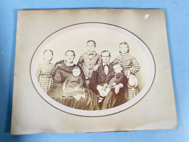 Image for Antique Wooden Framed with Antique Framed Crane Lithograph and Small Framed Signed Crane Photograph