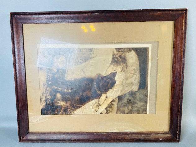 Image for (2) Antique Black and White Prints, (1) Visible Signature by Artist