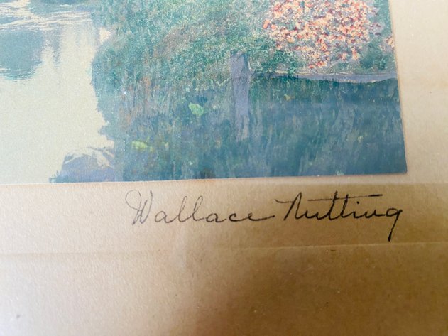Image for Antique Framed and Signed Wallace Nutting Print