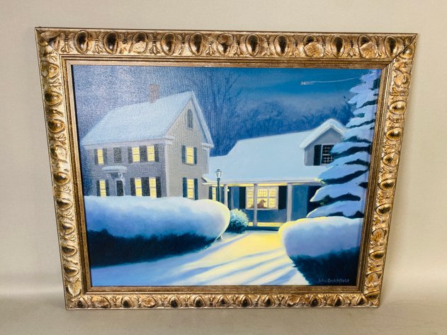 Image for Framed Original Oil on Canvas and Small Cutout Framed Wall Art