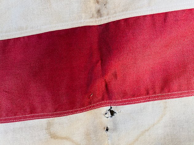 Image for Vintage 50 Star United States American Made Cotton Bunting Flag Made in the USA
