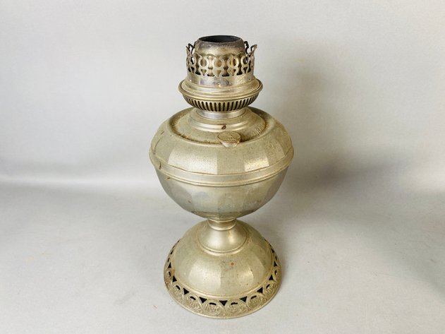 Image for Assortment of Vintage Oil Lamps, Glass Shades and Oil Wall Sconces