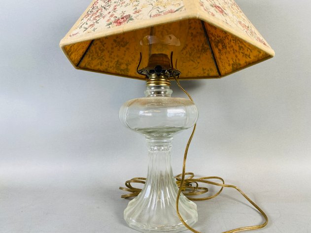 Image for Assortment of Vintage Oil Lamps and Glass Shades