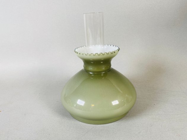 Image for Assortment of Vintage Oil Lamps and Glass Shades
