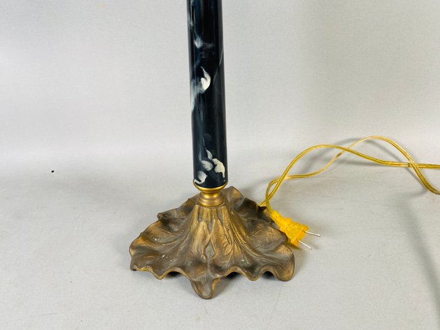 Image for Wildwood Table Lamp with Cast Brass Palm Frond Detail