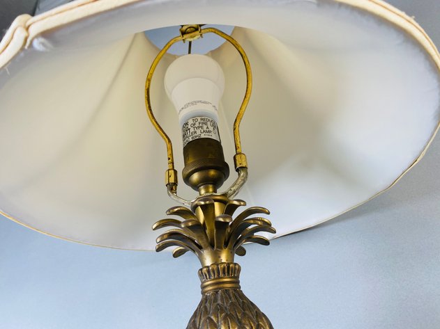 Image for Wildwood Table Lamp with Cast Brass Palm Frond Detail