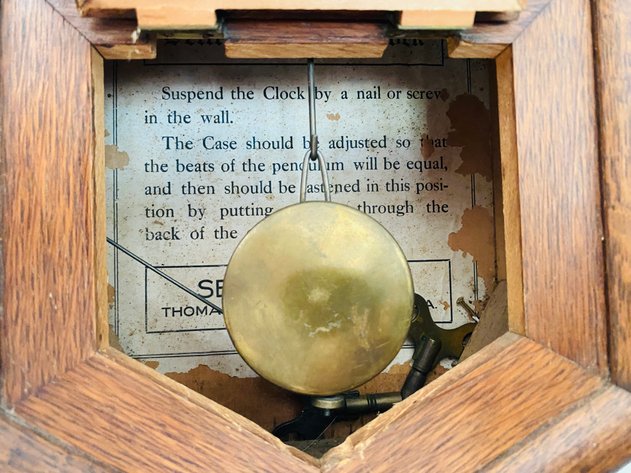 Image for Antique Seth Thomas Schoolhouse Wall Clock