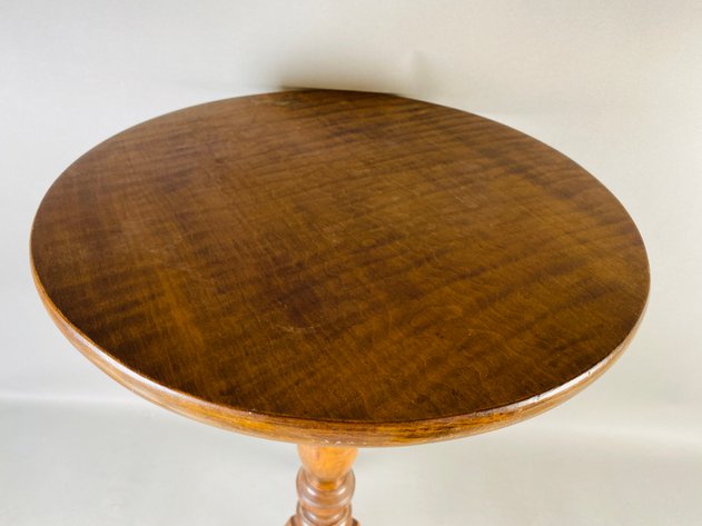 Image for Antique George III Mahogany Lamp Table With Tripod Base