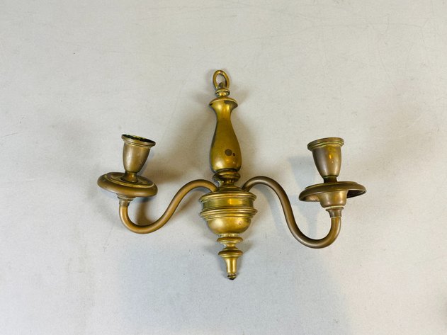 Image for (2) Brass Wall Sconces