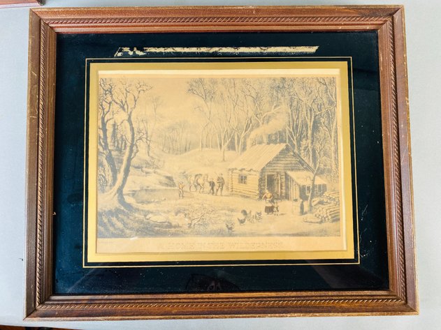 Image for (2) Antique Framed Currier and Ives Lithographs