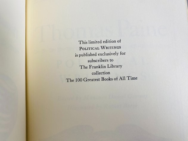 Image for Collection of (8) Franklin Libraries Books, Political and Phycological Writings