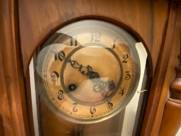 Image for Antique Hamburg Germany Wall Clock with Key