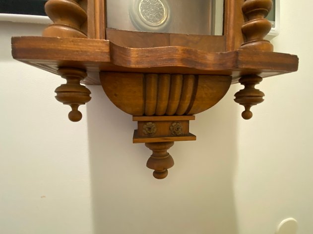 Image for Antique Hamburg Germany Wall Clock with Key