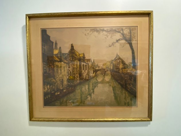 Image for Vintage Dutch Style Signed and Numbered Print by Eduard Jacobus Hoorn