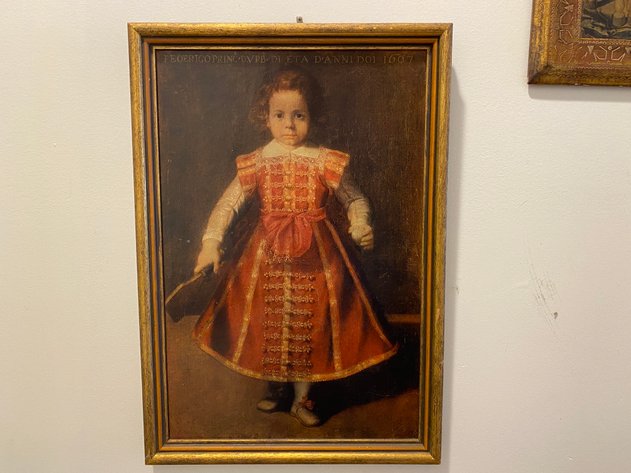 Image for Vintage Framed Regal Child Portrait Print