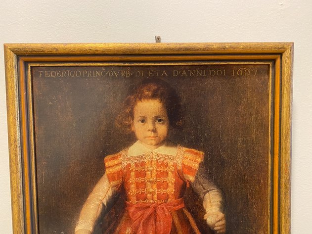 Image for Vintage Framed Regal Child Portrait Print