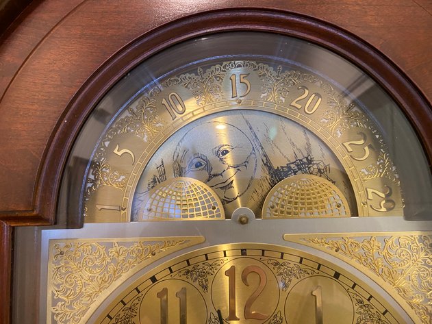 Image for Seth Thomas Long Case Grandfather Clock Model #4513