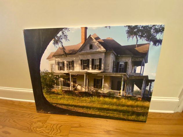 Image for Photograph of Brooks County Georgia Greek Revival Style Home on Canvas