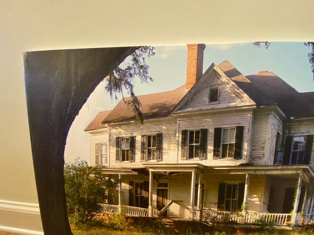 Image for Photograph of Brooks County Georgia Greek Revival Style Home on Canvas