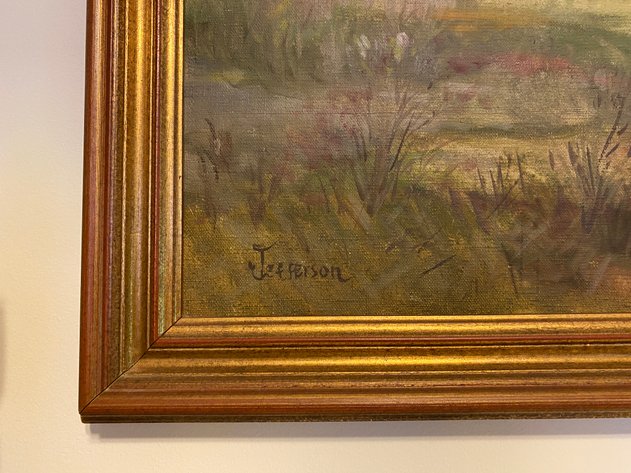 Image for Original Oil on Canvas, Signed by Artist Jefferson