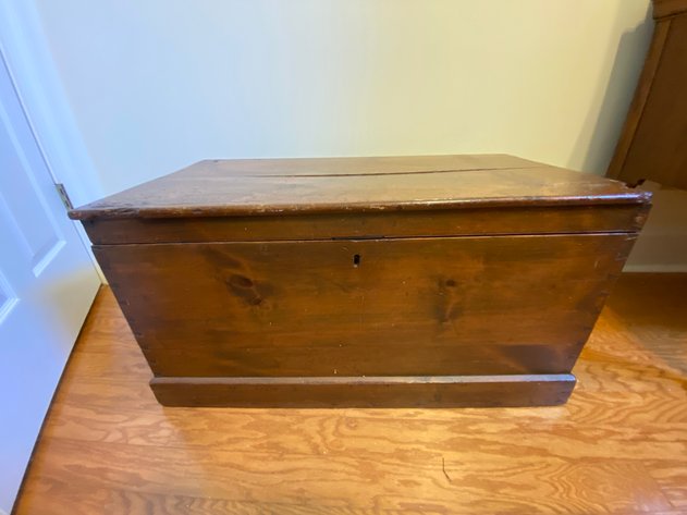 Image for Antique Pine Storage Chest / Trunk