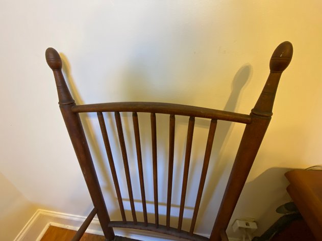 Image for Antique French Provencial Rush Bottom Dining Chair