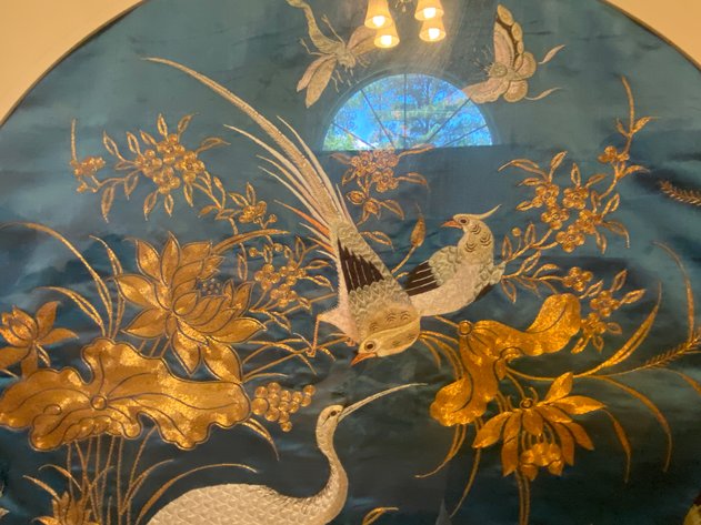 Image for Framed Vintage Japanese Silk Art