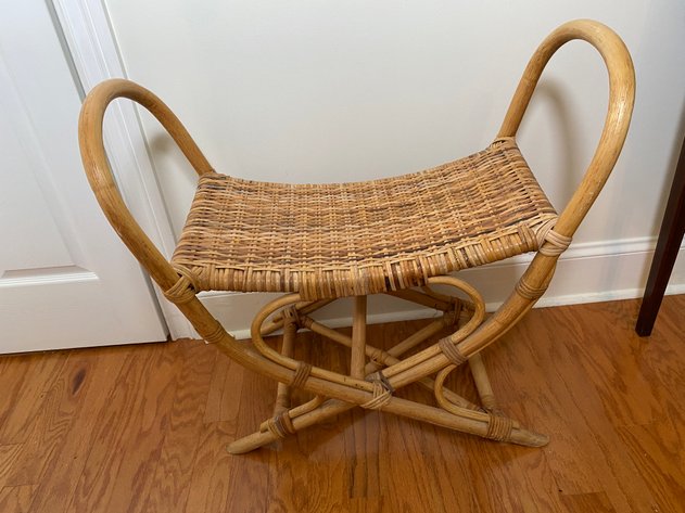 Image for Vintage Rattan Stool