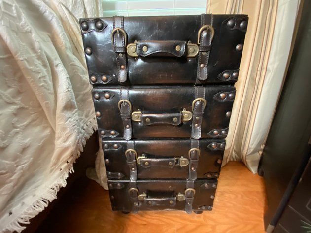 Image for (4) Drawer Trunk Style Night Stand