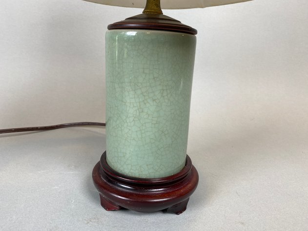 Image for Vintage Celadon Table Lamp