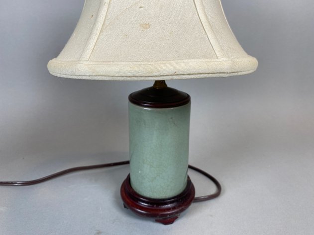 Image for Vintage Celadon Table Lamp