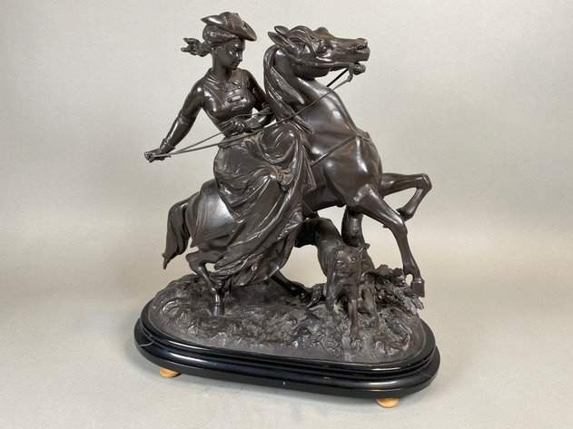 Image for Vintage Bronze Style Sculpture 