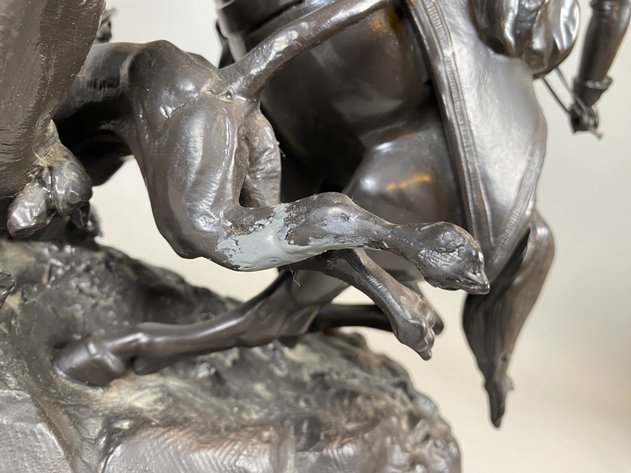 Image for Vintage Bronze Style Sculpture 