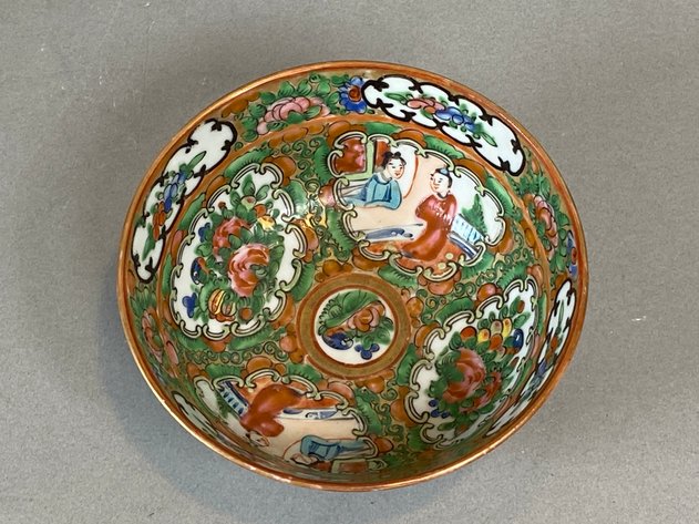 Image for Antique Chinese Rose Medallion Bowl