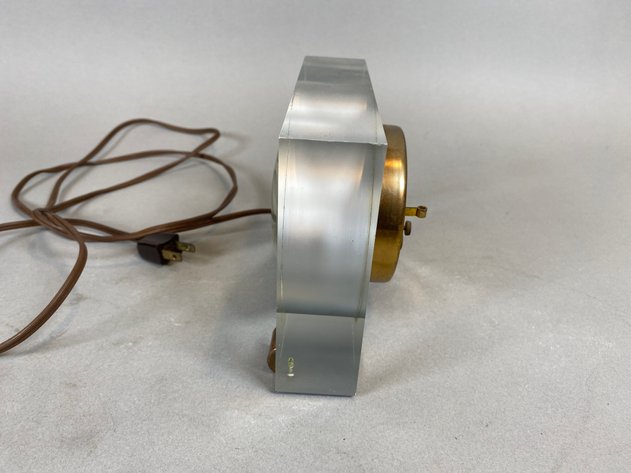 Image for 1940s Telechron Lucite Art Deco Electric Clock