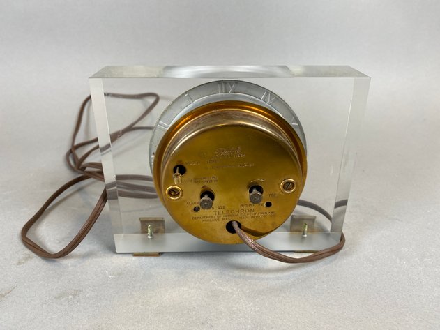 Image for 1940s Telechron Lucite Art Deco Electric Clock