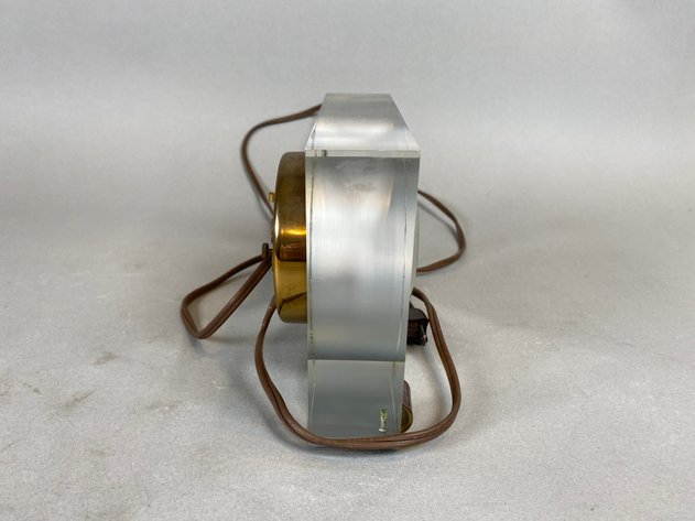 Image for 1940s Telechron Lucite Art Deco Electric Clock