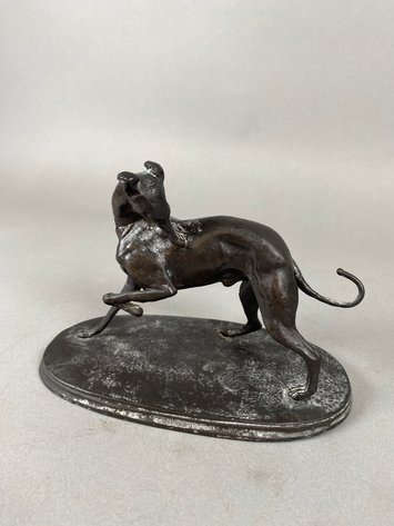 Image for Bronze Whippet Sculpture