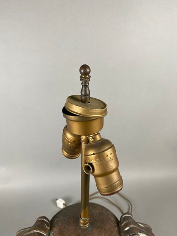 Image for Resin Lamp with Leaf Motif