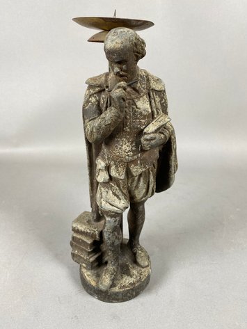 Image for Antique Spelter Sculpture/Candle Holder