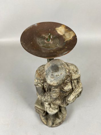 Image for Antique Spelter Sculpture/Candle Holder