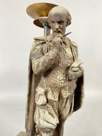 Image for Antique Spelter Sculpture/Candle Holder