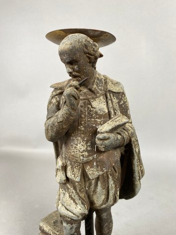 Image for Antique Spelter Sculpture/Candle Holder