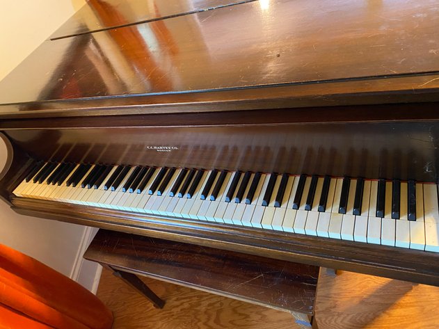 Image for CC Harvey Company Antique Piano