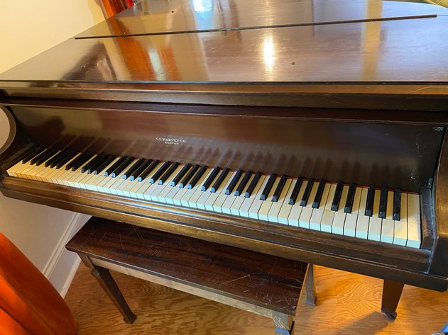 Image for CC Harvey Company Antique Piano