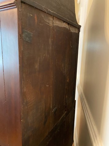 Image for Antique New England Chippendale Fan Carved Chest on Chest